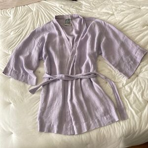 Jungmaven Bali 100% hemp 100% organic cover-up in misty lilac